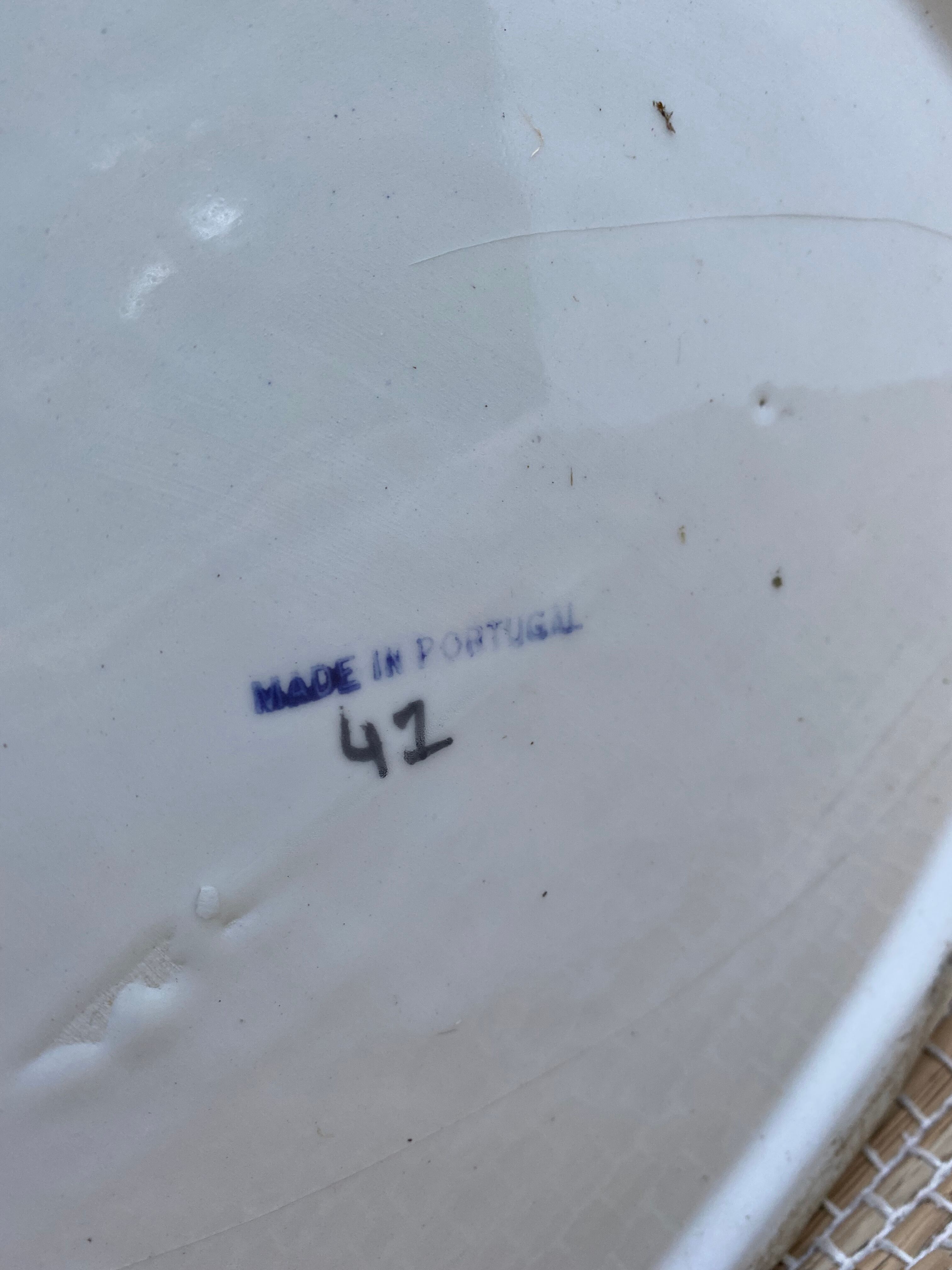 Umbrella door in bird slurry