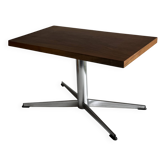 Teak and Chrome Side Table