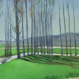 Large landscape on canvas 1.25m x 0.57m