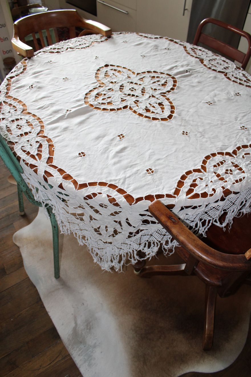 Old tablecloth