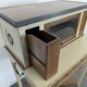 Lady Bonheur's desk, cerused and neo-rustic with highlights.
