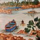 Tableau Saint Florent Corse signé JPS Oscar