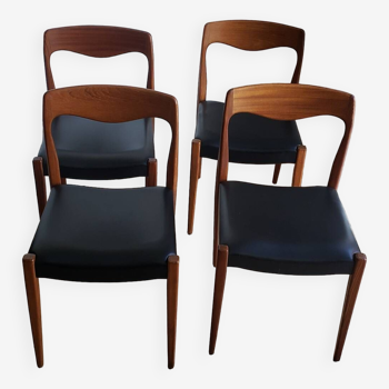 Ensemble de 4 chaises style scandinave