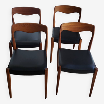 Set of 4 Scandinavian style chairs