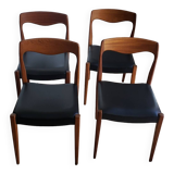 Ensemble de 4 chaises style scandinave