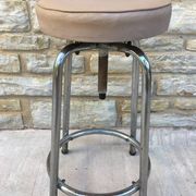 Modernist stool circa 1930 in the style of LC7 by Perriand, Le Corbusier and Jeanneret