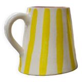 Vase Mina jaune et blanc