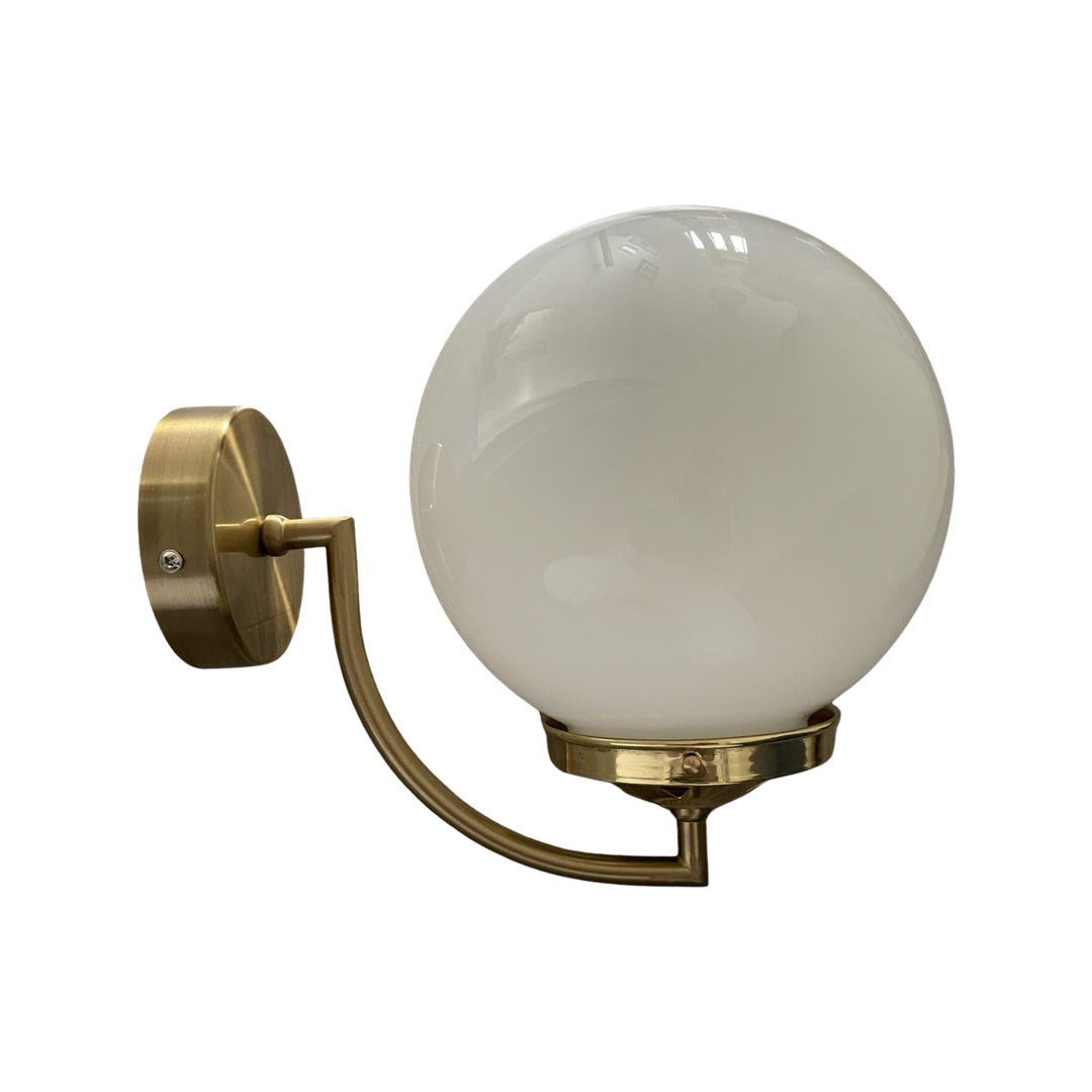 New electrified vintage globe wall lamp