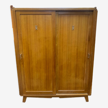 Armoire penderie deux portes coulissantes années 50’s