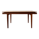 Table à manger extensible en teck de style danois attribuée à Sven Ellekaer, années 1960