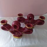 Lot of two old encemic candlesticks