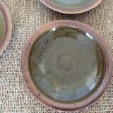 Set of stoneware plates