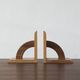 Serre-livres en bois de style mid-century moderne, années 1960, ensemble de 2