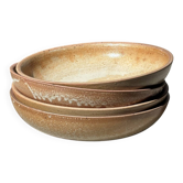 Deep plates in stoneware