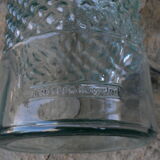 Bouteille vase en verre recyclé vert d'eau