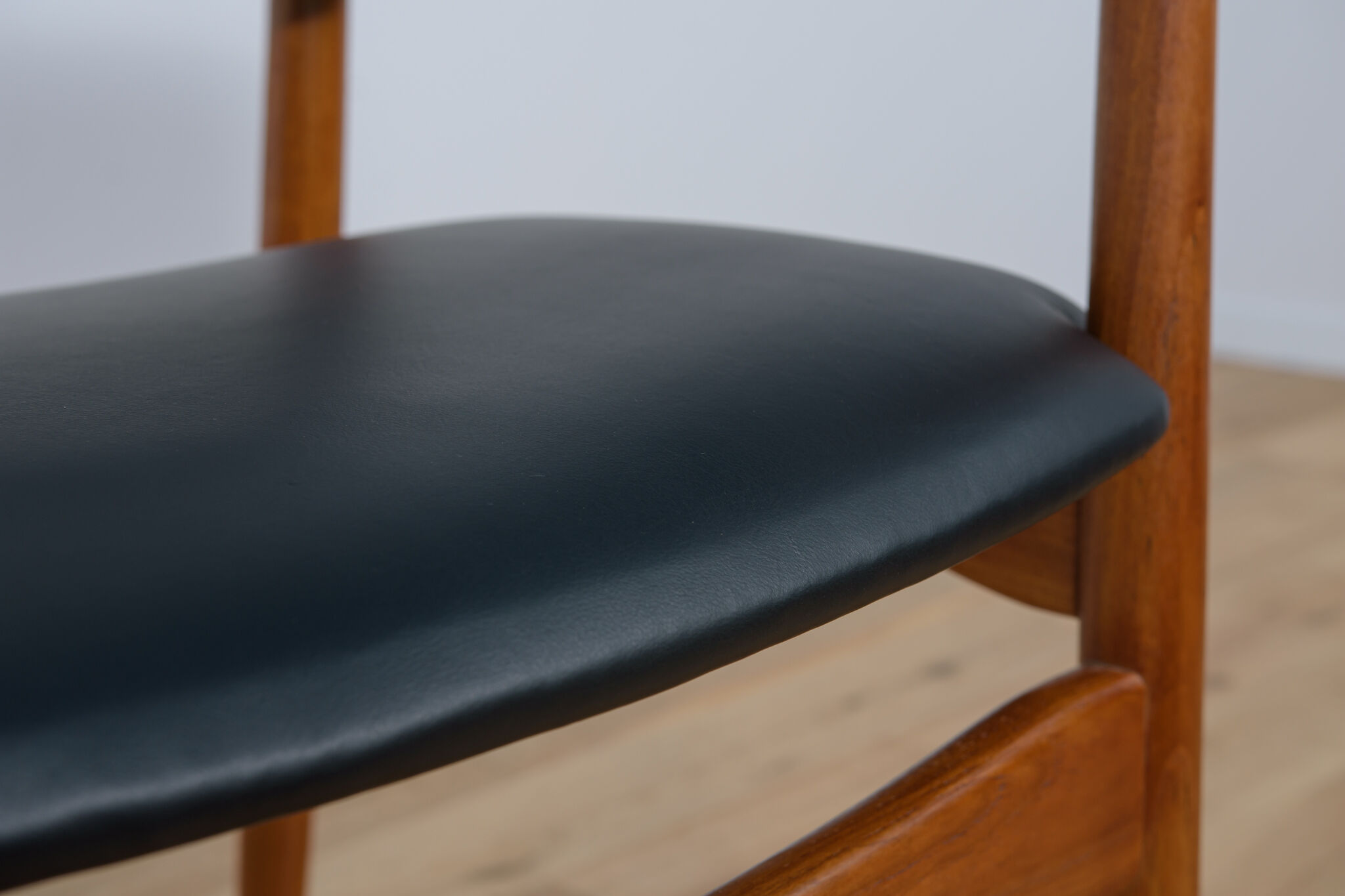 Mid-Century Danish Teak & Leather Armchair, 1970s