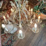 Glass pendant chandelier