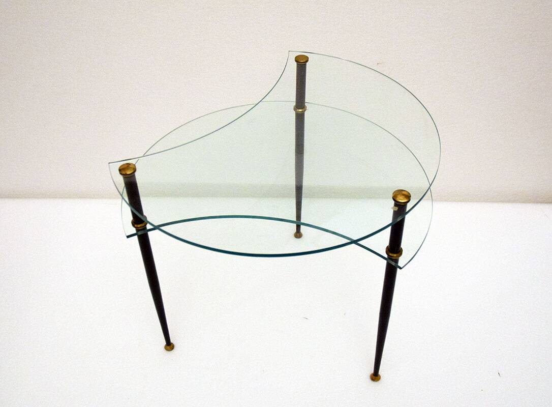 Edoardo Poli asymmetrical coffee table for Vitrex, 196