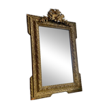 Antique mirror pediment