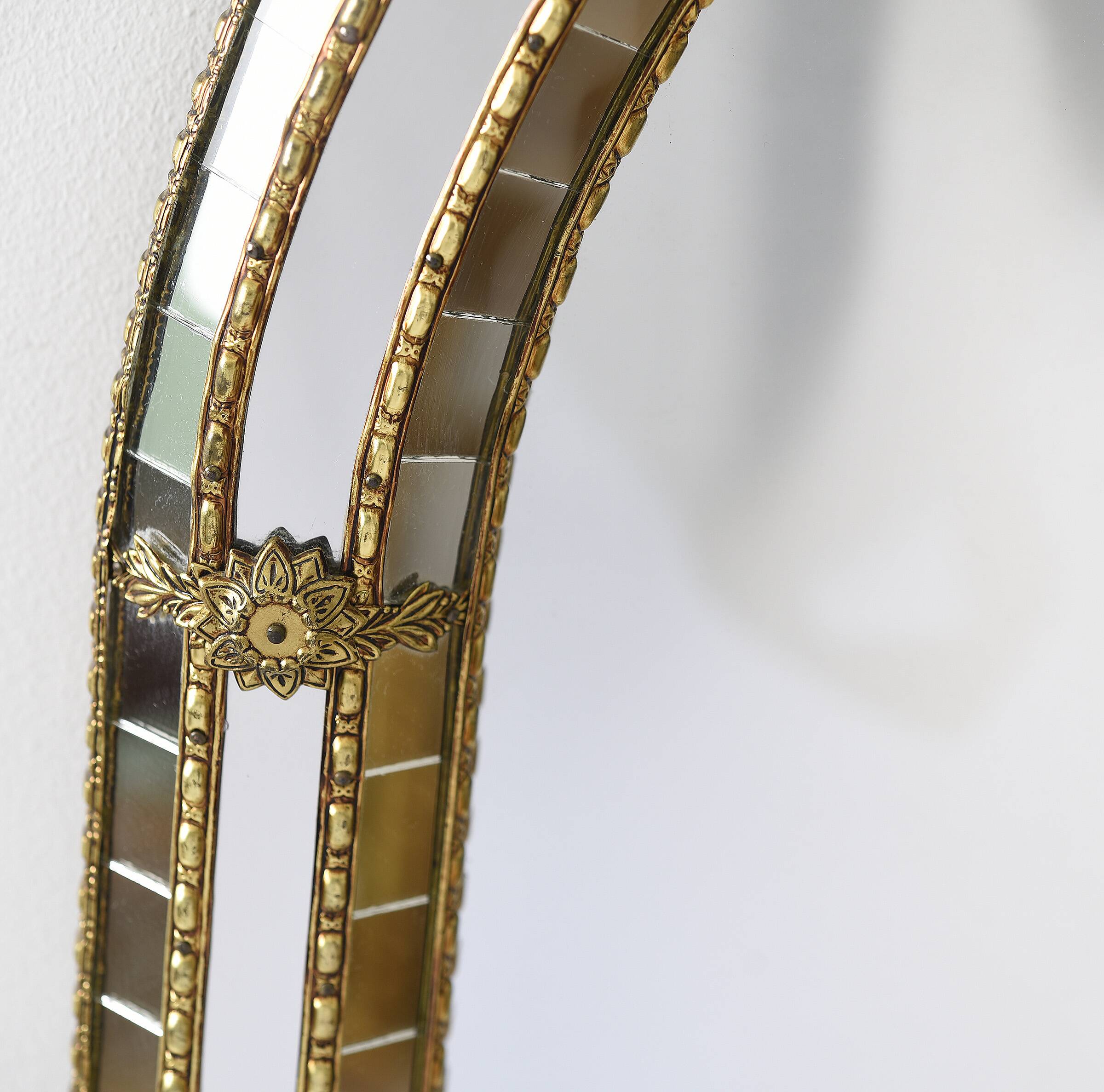 Large Authentic Vintage Venetian Mirror – Hollywood Regency Style