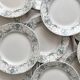 12 Lunéville "Garland" ironstone dessert plates