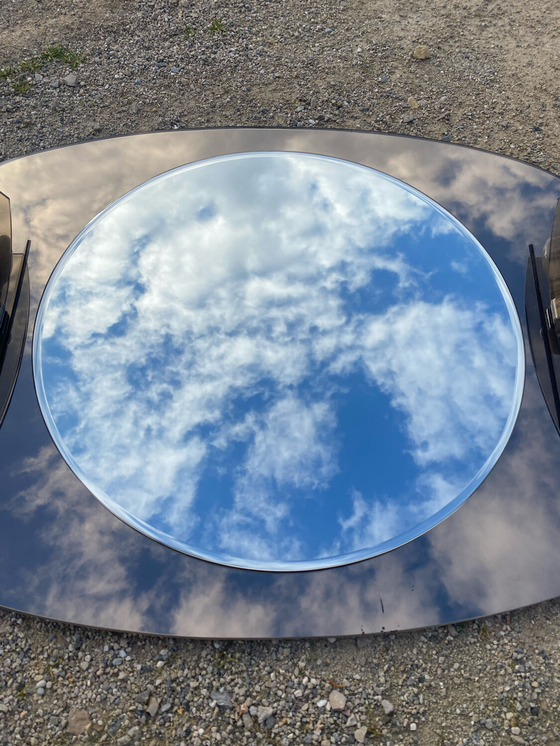 Mirror illuminating bathroom design, 79x60 cm