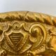 Decorative plate gold XIX in copper and porcelain