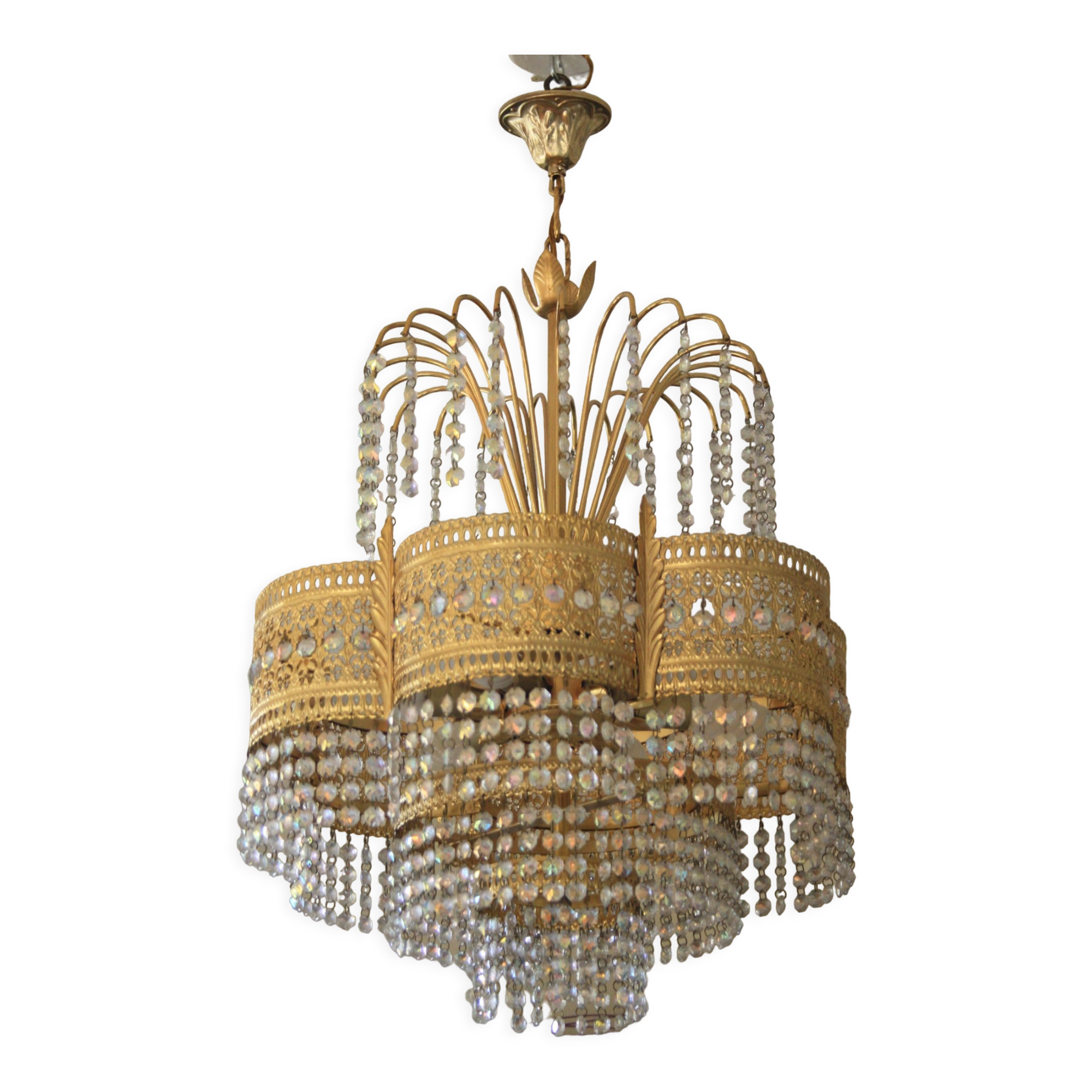 Chandelier with tassels