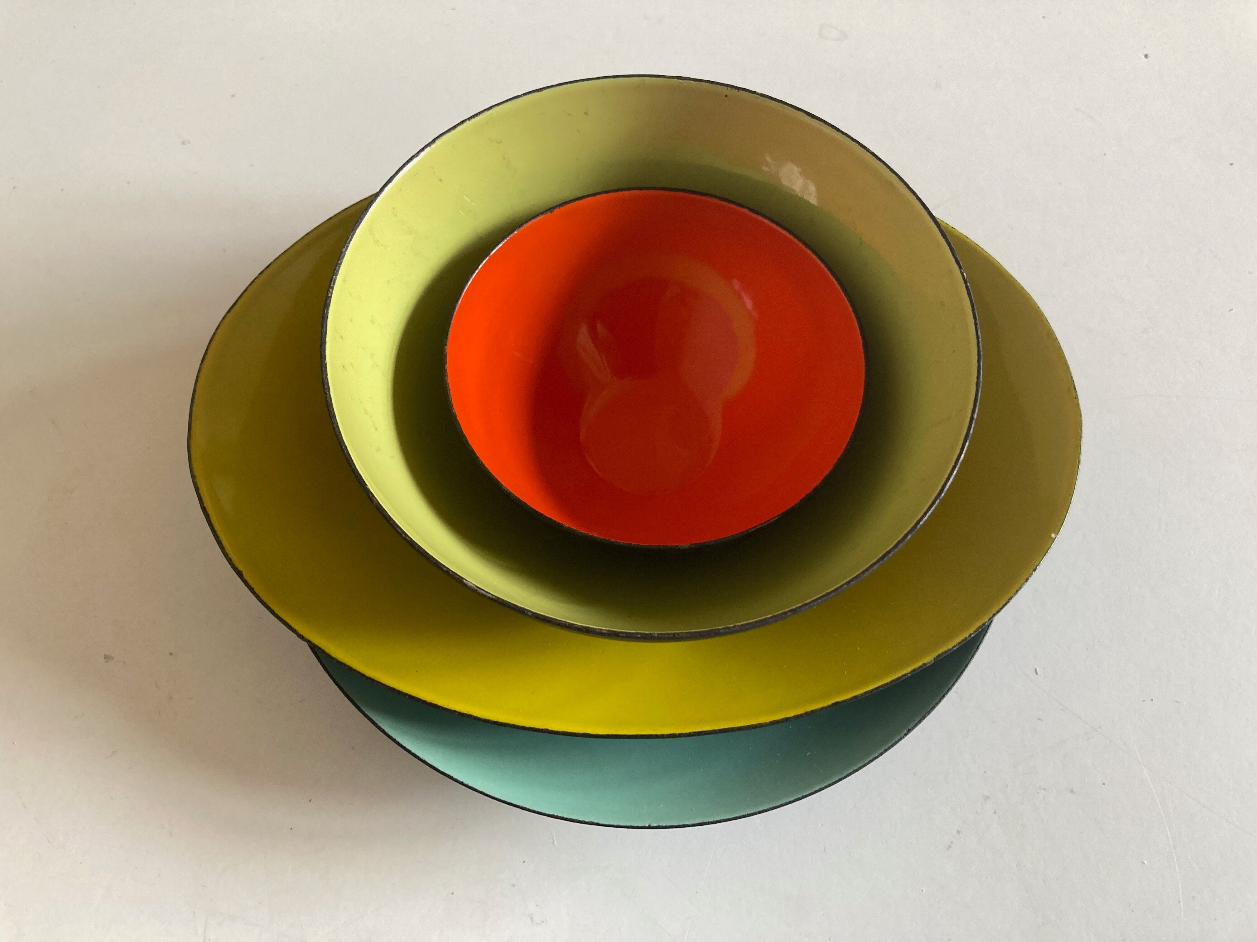 Herbert Krenchel set of 4 bowls for Krenit Denmark, 1960