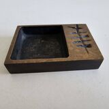 Cendrier en bronze attribué a Jacques Lauterbach Plante vintage des années