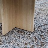 Set of 3 travertine trundle coffee tables from the 70s