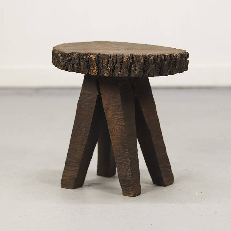 Old Wabi Sabi Primitive side table