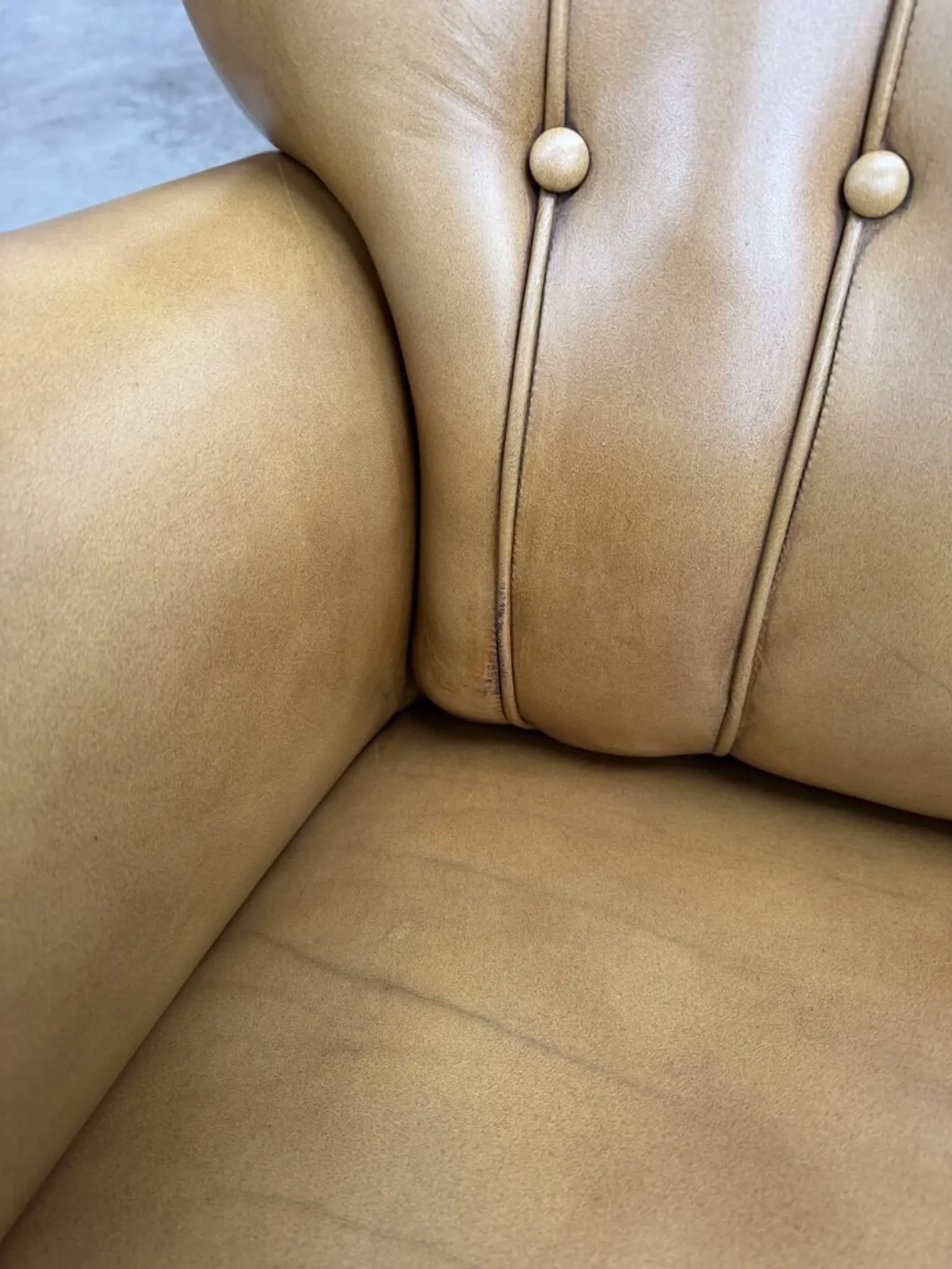 1950s leather armchair