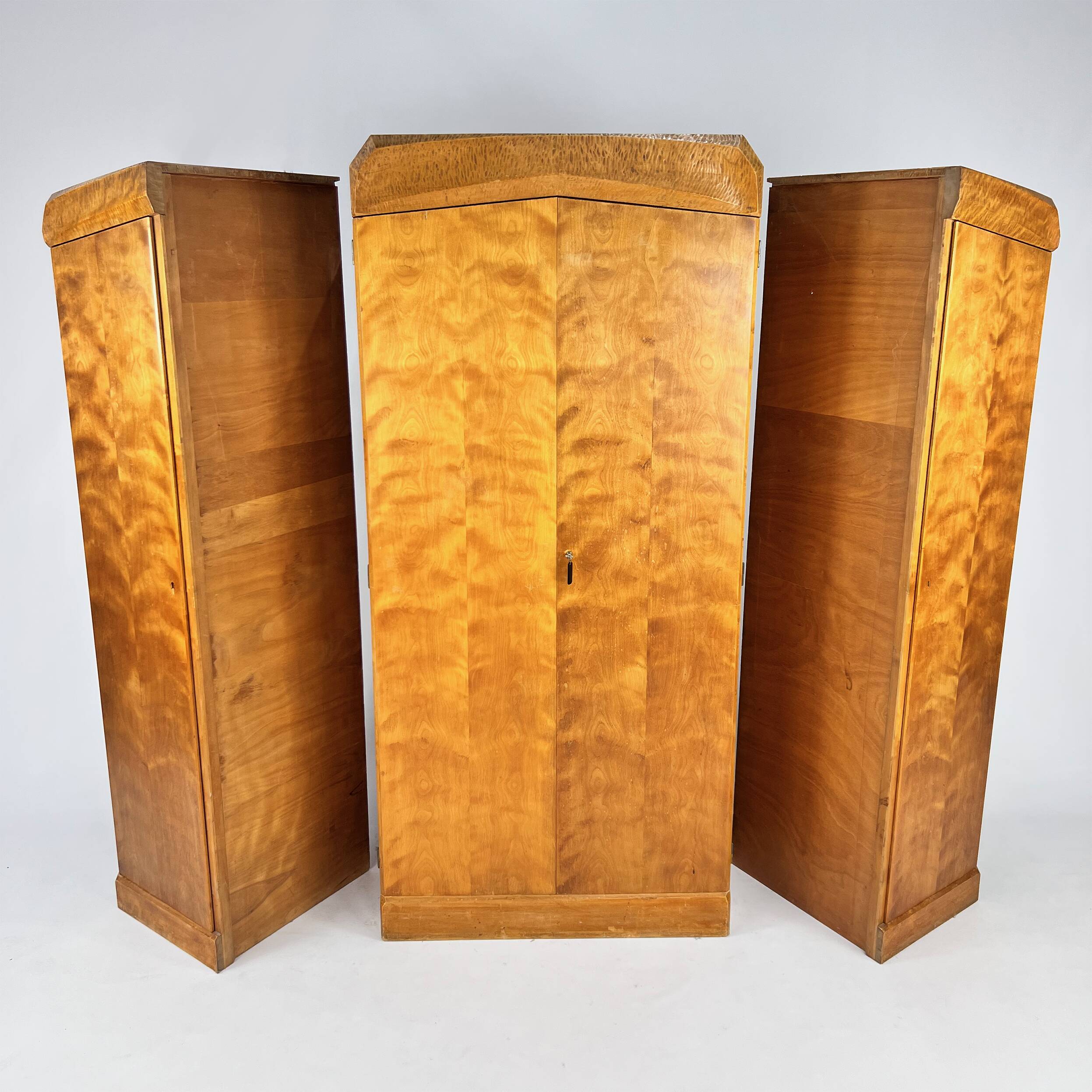 Anthroposophical Handmade Wardrobe, Netherlands, 1940s