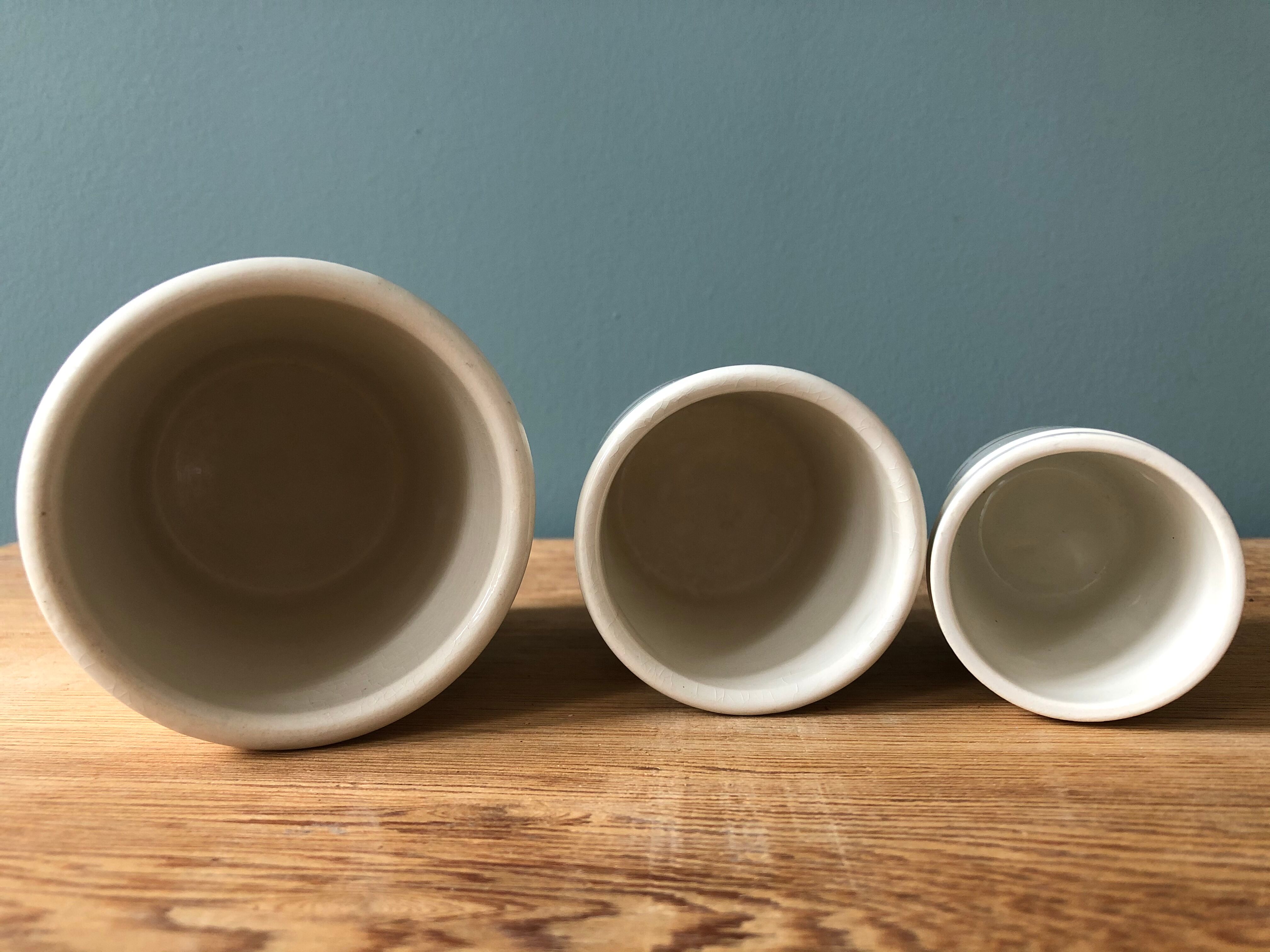 Lot of 3 old jam jars Public Assistance