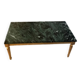 Table basse plateau en marbre vert