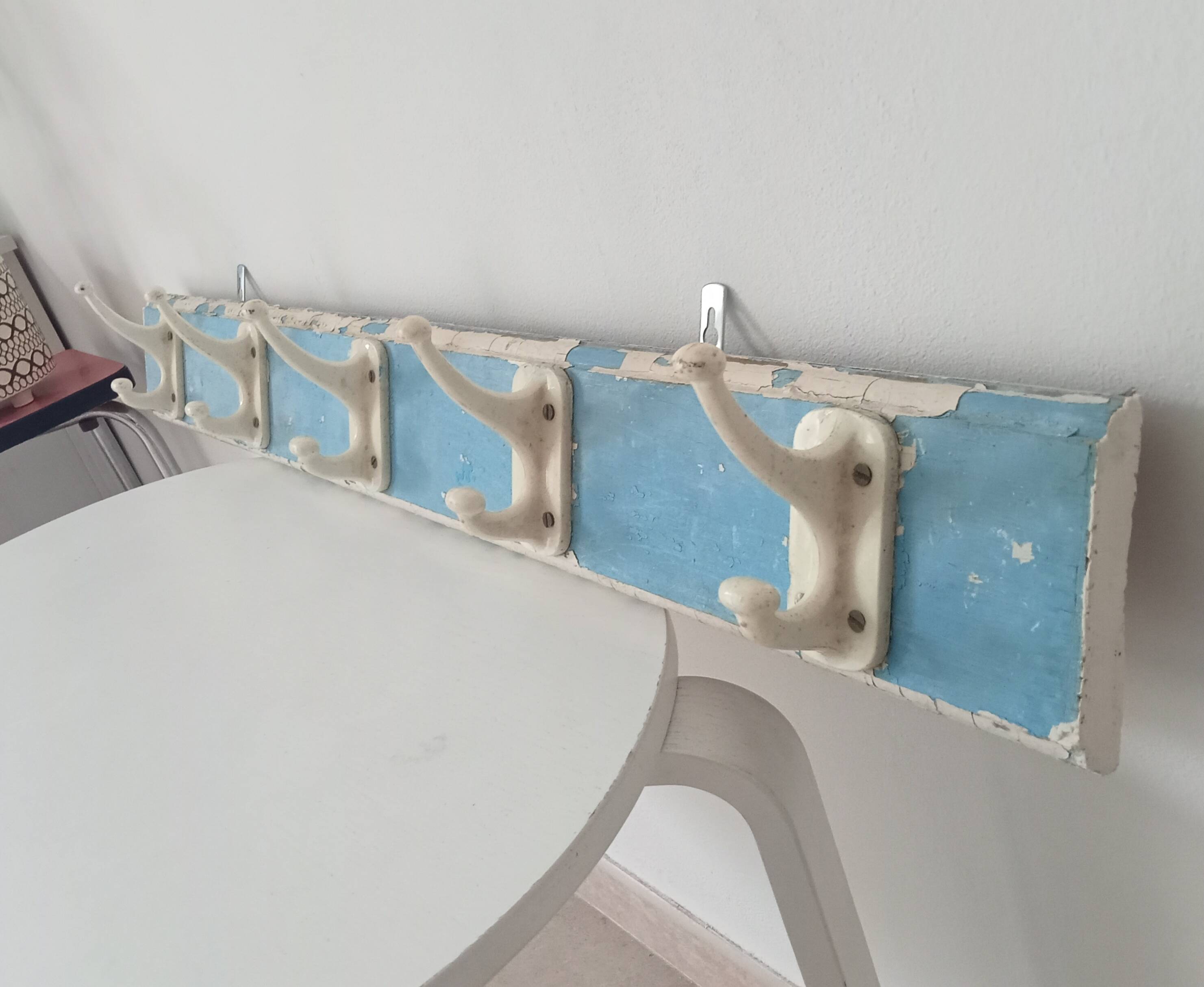 Vintage wall coat rack from the 60s/70s