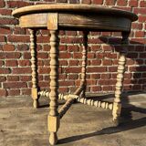 Small round oak table