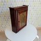 Antique wooden and brass bathroom cabinet 40/50s