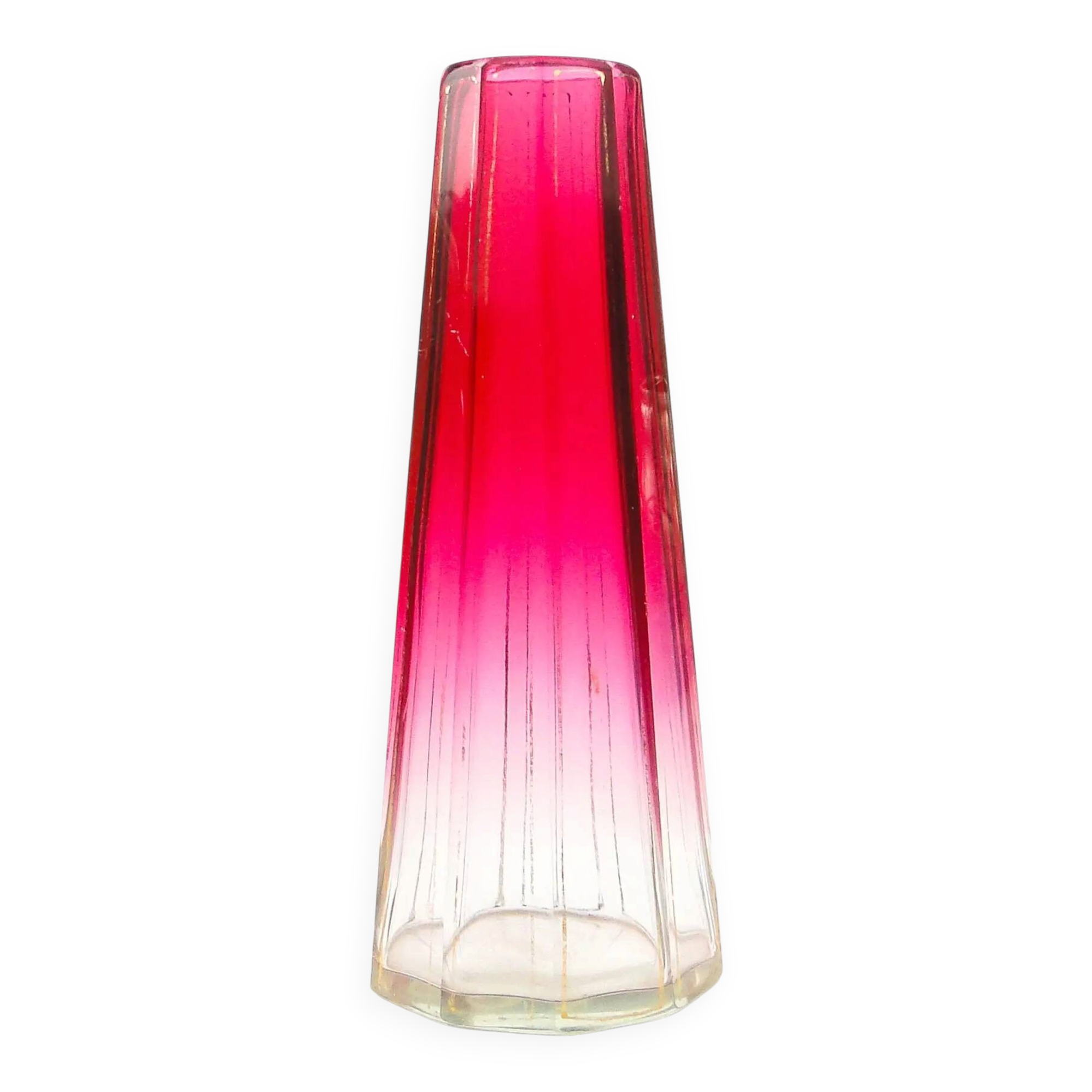 Art Deco vase, crystal, Bohemia, Czechoslovakia, 1930s