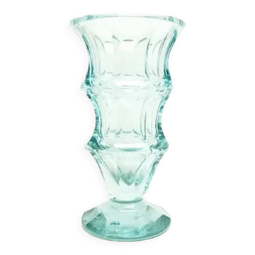 Vase Art Déco, en verre, Pologne, années 1930