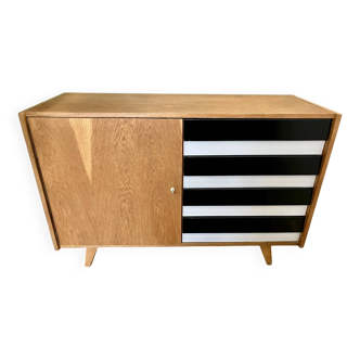 U458 - Jiří Jiroutek chest of drawers / sideboard - Interior Praha (60s) - Oak