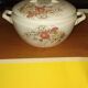 Old ceramic soup tureen Lunéville KG pattern Queen Marguerite
