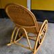 60s rocking chair rattan bamboo rocking chair