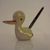 Austrian Ceramic Duck Pen Holder by Walter Bosse, 1950s