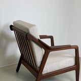 Danish easy chair in afromosia by Brockmann Petersen for Randers, 1960s