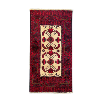 Vintage persian carpet belutch 97x187 cm