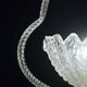 Charming Art Deco Barovier & Toso pendant light chandelier Murano glass, 1950s