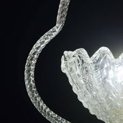 Charming Art Deco Barovier & Toso pendant light chandelier Murano glass, 1950s