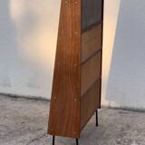 Vintage Alta 1950s glass-fronted bookcase